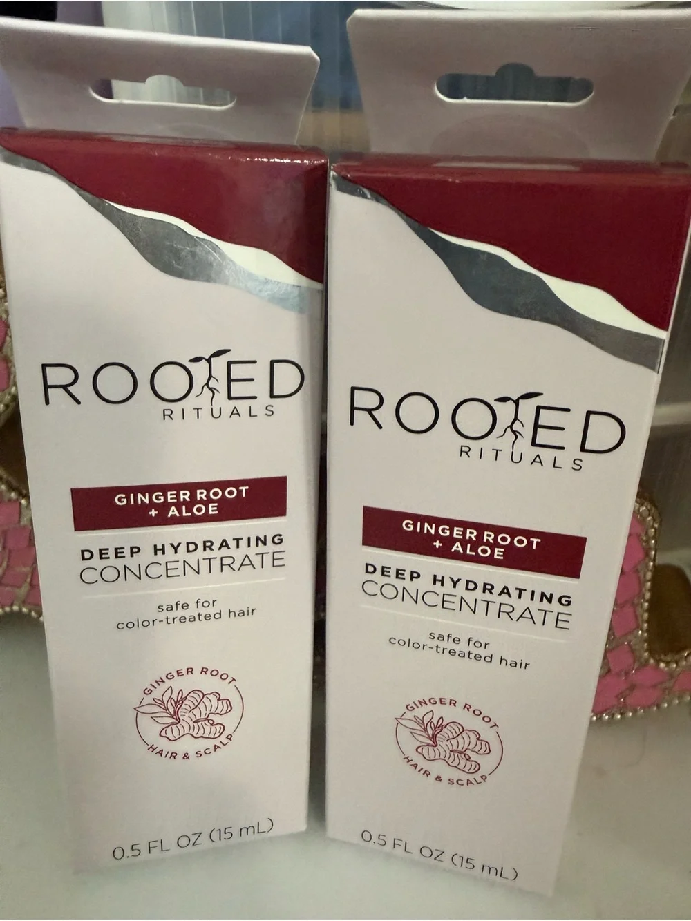 Ginger Root + Aloe Deep Hydrating Concentrate — Red/White